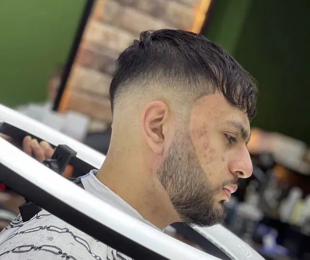 A skin fade at The Rock Barbers